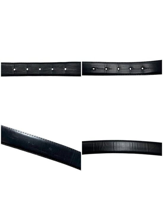 Louis Vuitton Belt Ceinture Classic Black Noir Epi Waist 88 cm 30 main image 6